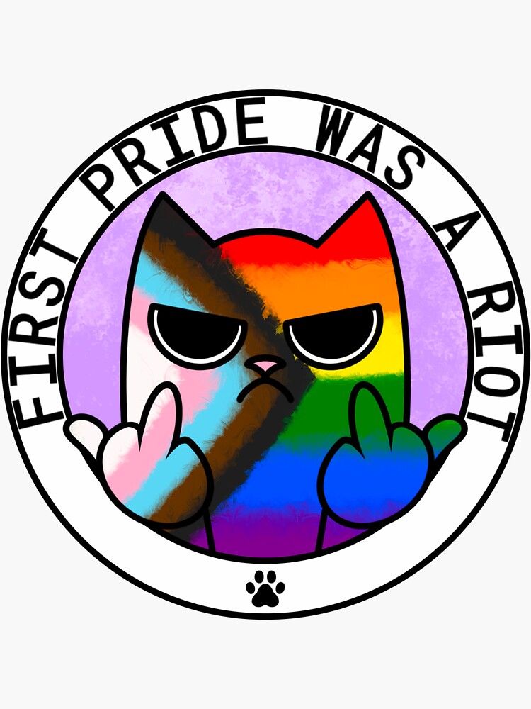 First Pride Was A Riot Blm Trans Pride Sticker For Sale By Imbluewisp Redbubble 4903