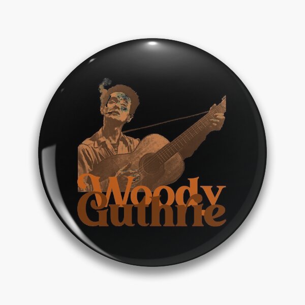Item preview, Woody Guthrie  Sepia Folk Singer Songwriter Fan Art  designed and sold by TaiSump.