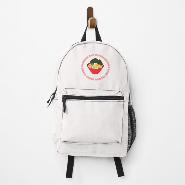 Item preview, WARNING MAY SPONTANEOUSLY START TALKING ABOUT RAMEN round logo designed and sold by alessialexx.