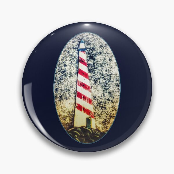 Item preview, Lighthouse with Green Door in Tall Oval Shape designed and sold by Beachy.