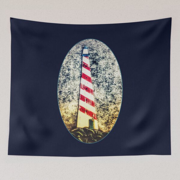 Item preview, Lighthouse with Green Door in Tall Oval Shape designed and sold by Beachy.