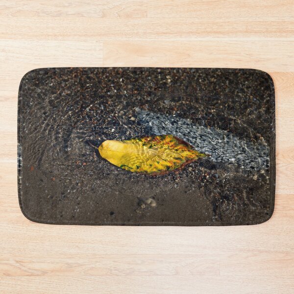 Item preview, Submerged Beauty - Sunny Ripples on a Multicolored Cherry Leaf designed and sold by Georgia Mizuleva.