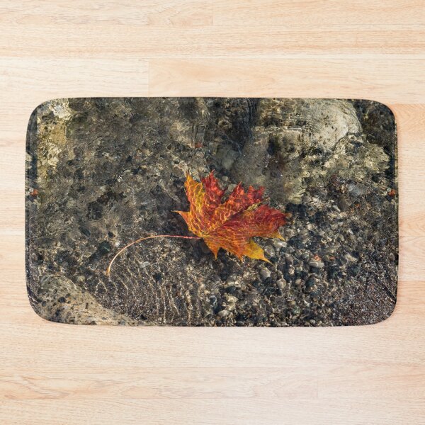 Item preview, Submerged Beauty - Sunny Ripples on a Maple Leaf designed and sold by Georgia Mizuleva.