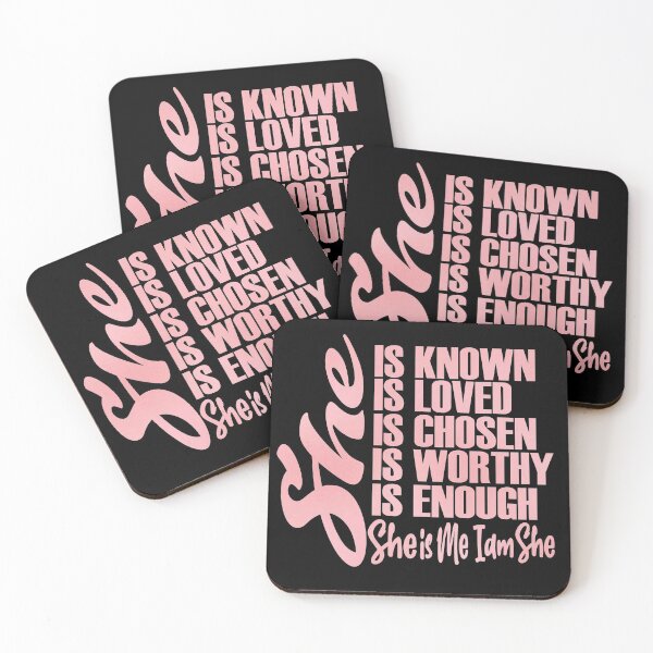 Item preview, She is Known Loved, Chosen, Worthy, Enough, She is me and I and I am She designed and sold by boopsblunt.
