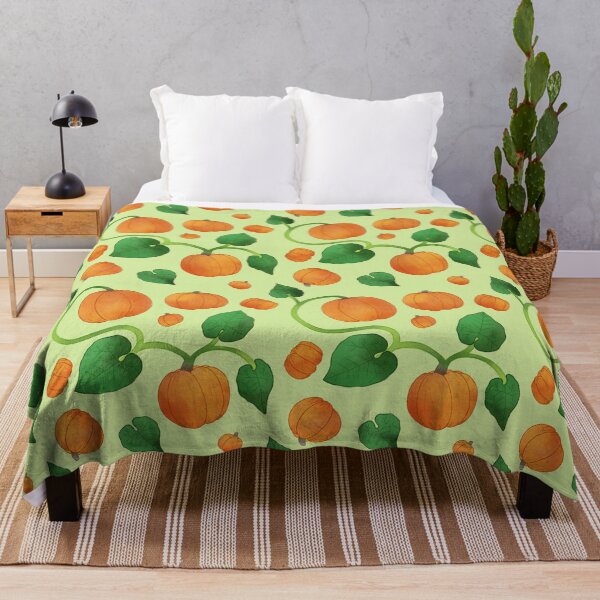 Item preview, Autumnal Pumpkin Vegetable Pattern in Light Green designed and sold by Sasha Stowe.