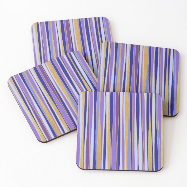 Item preview, Stripes of purple shade and golden spray designed and sold by Trianglegreen.