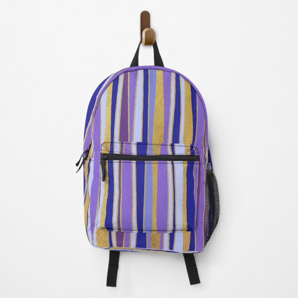 Item preview, Stripes of purple shade and golden spray designed and sold by Trianglegreen.