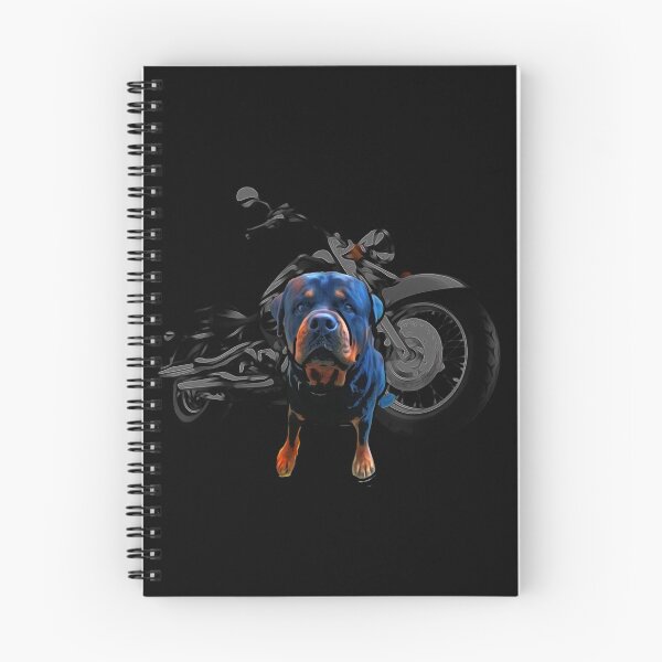 Item preview, dog on motorcycle Rottweiler  on motorcycle  designed and sold by Freedomink.