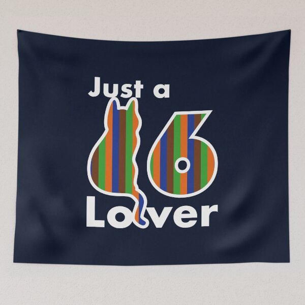 Item preview, Just a Cat 6 Lover Stripes Edition designed and sold by XavierWendling.