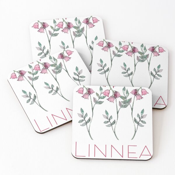 Item preview, Nordic Wildflower Linnea Twinflower Pretty Pink Flowers floral designed and sold by funnytshirtemp.