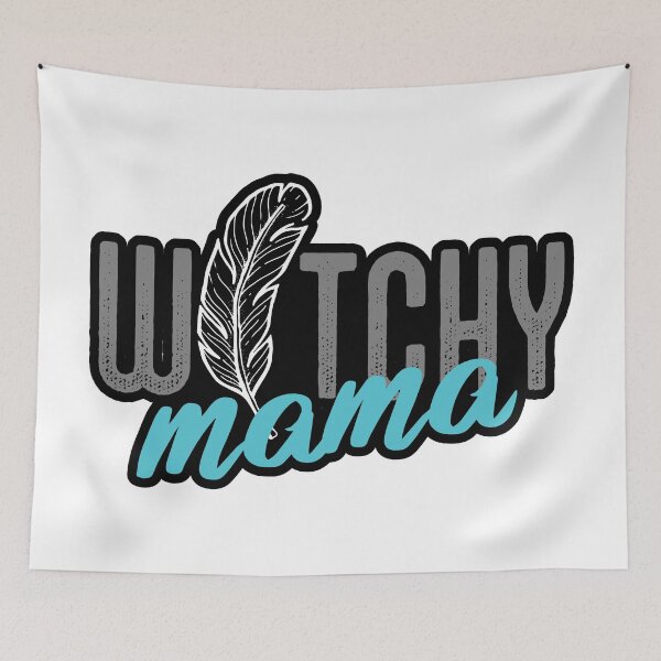 Item preview, Witchy mama feather designed and sold by 397HOUSE Your happy time.