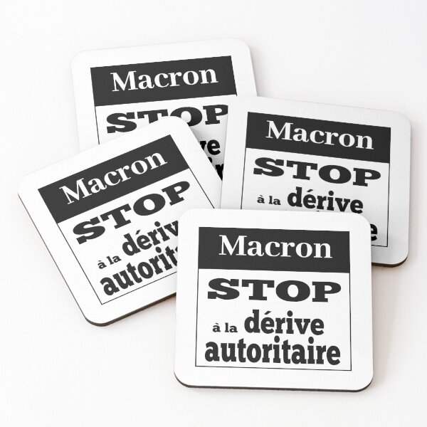 Item preview, Stop the authoritarian drift message social movement anti macron oligarchy demos demo defense sovereignty, rights democracy designed and sold by FranceLibre.