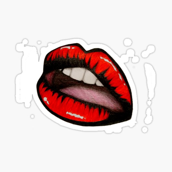 Red Lips Sticker