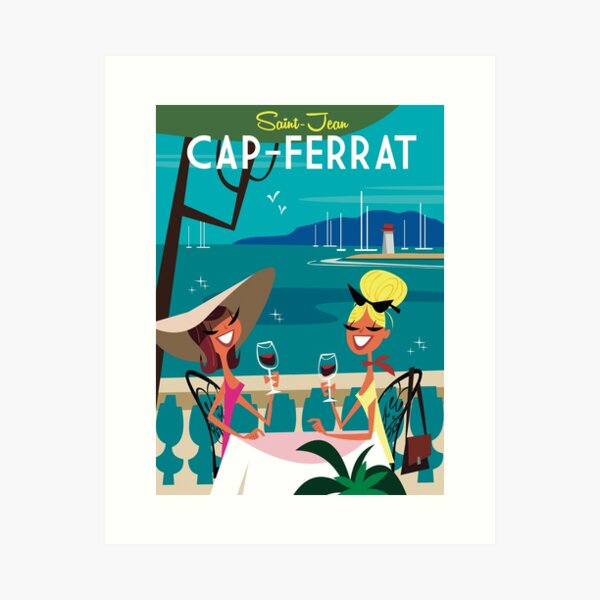 Aperçu de l'œuvre Affiche de Saint-Jean-Cap-Ferrat créée et vendue par GAGodel.