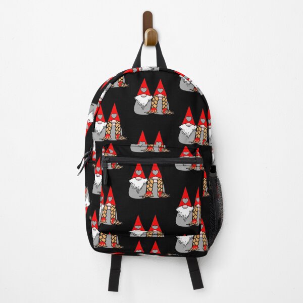 Item preview, Cute Nordic Gnomes Red Grey Hat Tomte Couple Scandinavian Nisse designed and sold by funnytshirtemp.