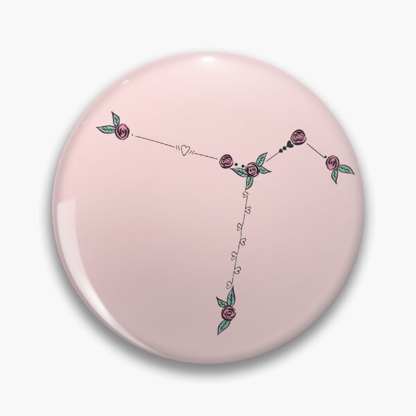 Item preview, Columba (Dove) Constellation Roses and Hearts Doodle designed and sold by EndlessDoodles.