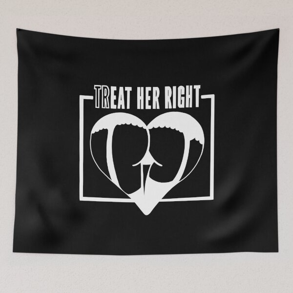 Item preview, Treat her right sticker | Eva Kiseleva designed and sold by Eva Kiseleva.