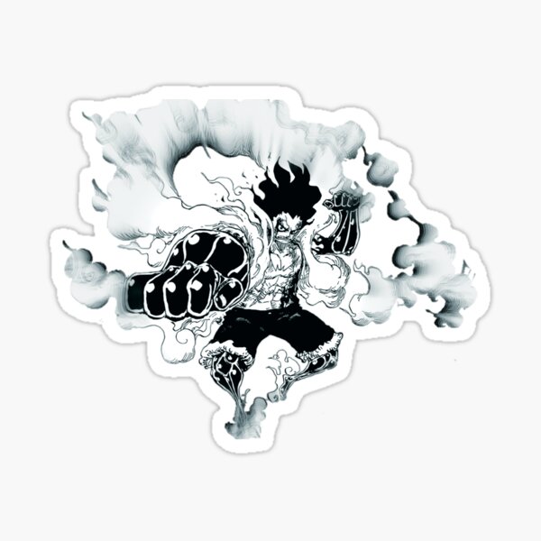 Luffy Gear 4 Stickers Redbubble