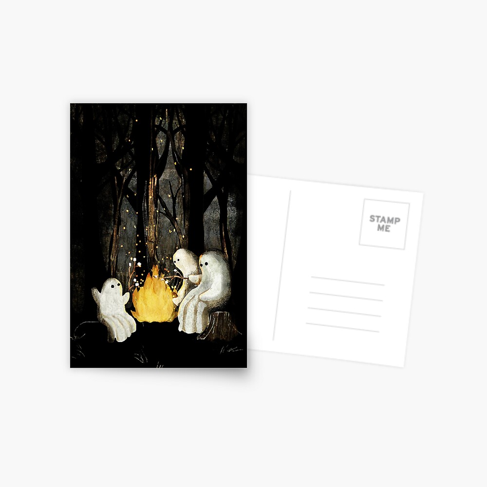 Marshmallows and ghost stories Postcard