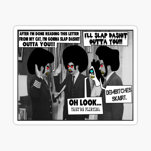 Funny Photo-- Shit Slap In Ceremony Sticker
