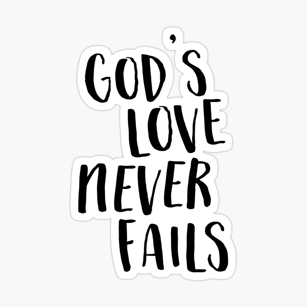 Your Love Never Fails - Lyrics Greeting Card for Sale by