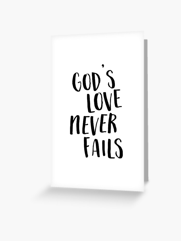 God Your Love Never Fails
