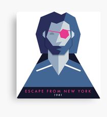 Escape from New York (1981) 80s Sticker Canvas Print