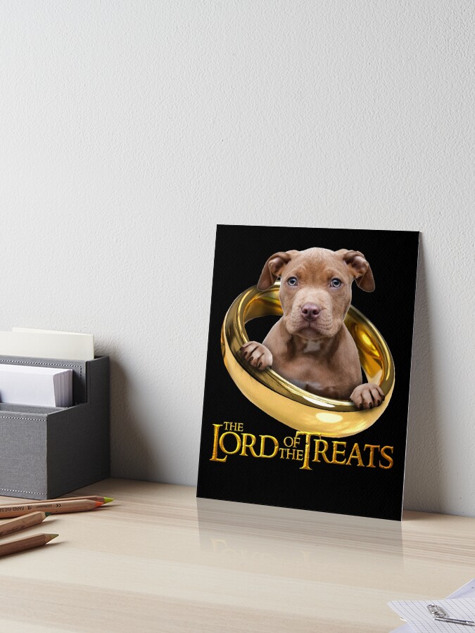 Lord of the Treats Funny apricot Pitbull puppy