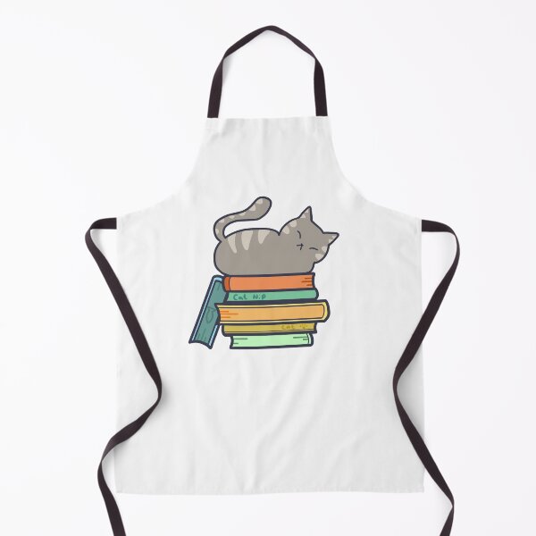 Item preview, cute sleeping book cat designed and sold by moonbean-art.