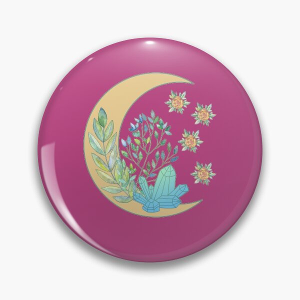 Item preview, Floral Melting Moon & Crystal designed and sold by GrimButterfly.