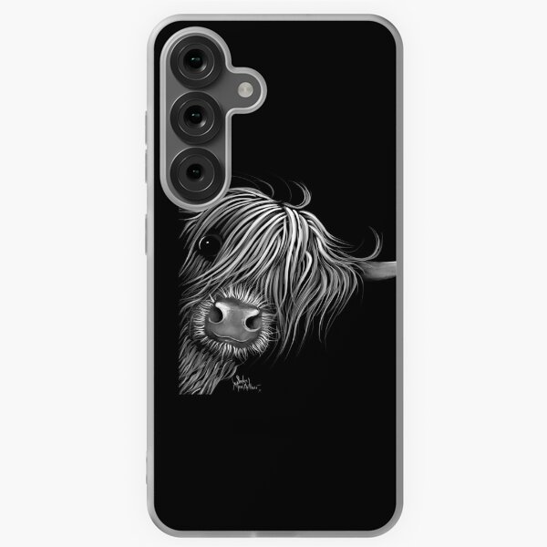 Item preview, HiGHLaND CoW PRiNT SCoTTiSH ' SuGaR LuMP B&W ' BY SHiRLeY MacARTHuR designed and sold by Shirley MacArthur Limited.