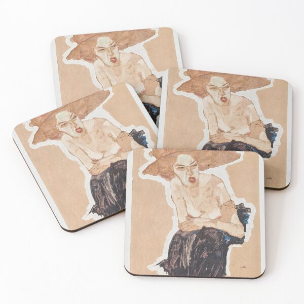 Item preview, Portrait of a woman by Egon Schiele designed and sold by Vintage Designs +.