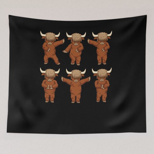 Item preview, Highland Cows Lover Women Dancing Scottish Highland Cow designed and sold by DSWShirts.