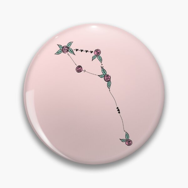 Item preview, Delphinus (Dolphin) Constellation Roses and Hearts Doodle designed and sold by EndlessDoodles.