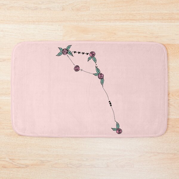 Item preview, Delphinus (Dolphin) Constellation Roses and Hearts Doodle designed and sold by EndlessDoodles.