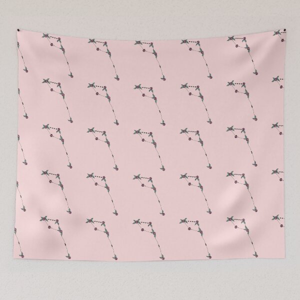 Item preview, Delphinus (Dolphin) Constellation Roses and Hearts Doodle designed and sold by EndlessDoodles.