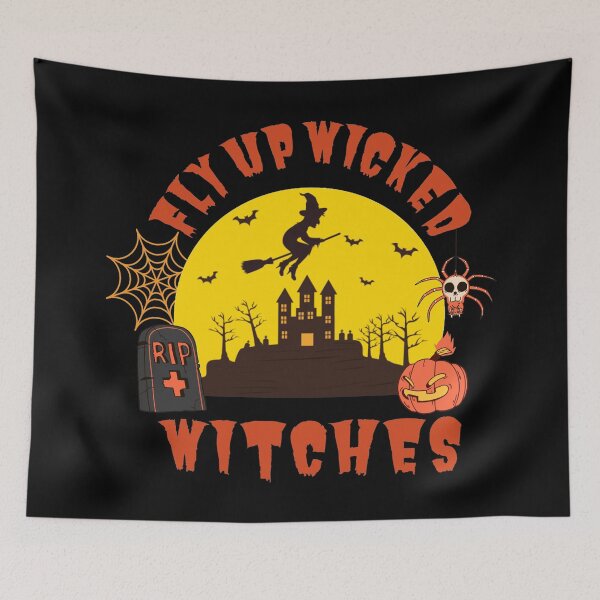 Item preview, Halloween Fly Up Wicked Witches designed and sold by Blok45.