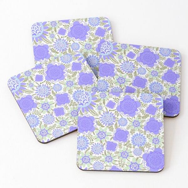 Item preview, Vintage Daisy Morning - Mauve And Pastel Green  designed and sold by Squarebird.
