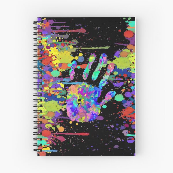 Item preview, Crazy Multicolored Each Other Running Splashes Hand 1 designed and sold by EDDArt.