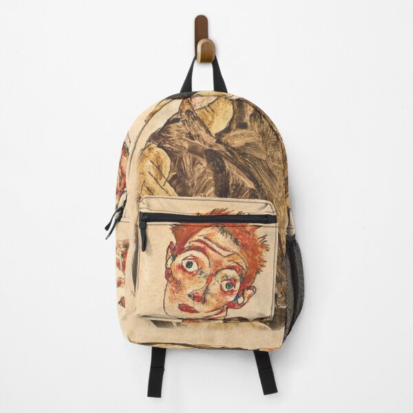 Item preview, Egon Schiele self portrait with striped armlets throw blankets designed and sold by Vintage Designs +.