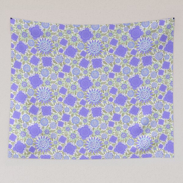 Item preview, Vintage Daisy Morning - Mauve And Pastel Green  designed and sold by Squarebird.