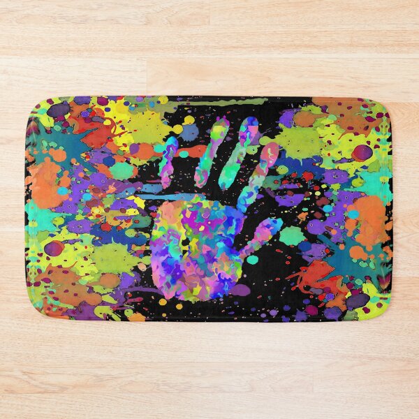 Item preview, Crazy Multicolored Each Other Running Splashes Hand 1 designed and sold by EDDArt.