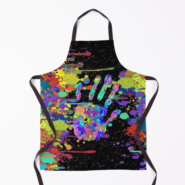 Item preview, Crazy Multicolored Each Other Running Splashes Hand 1 designed and sold by EDDArt.