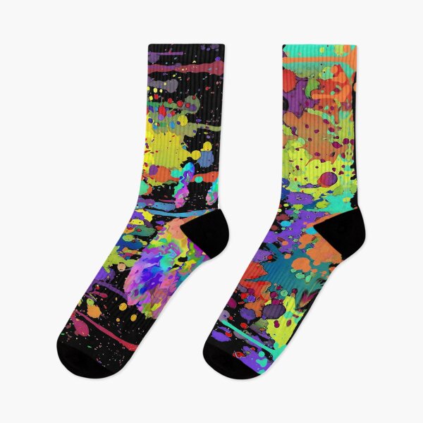 Item preview, Crazy Multicolored Each Other Running Splashes Hand 1 designed and sold by EDDArt.