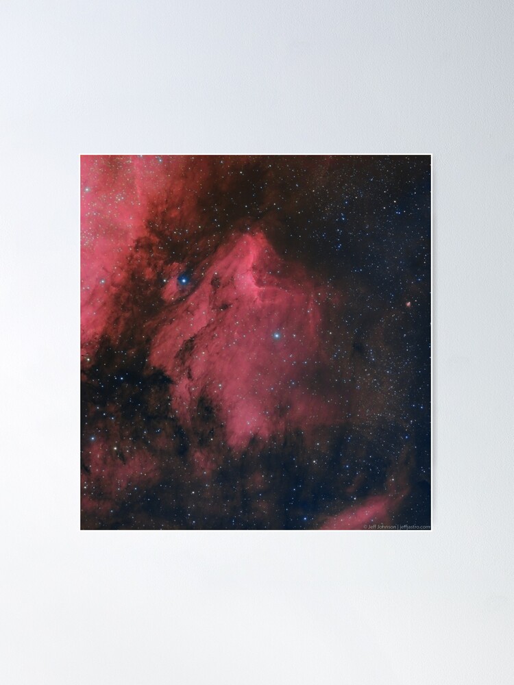 Thumbnail 2 of 3, Poster, Pelican Nebula (LHaRGB) designed and sold by jeffjastro.