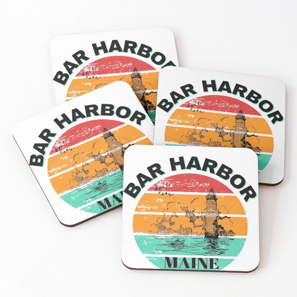 Item preview, Bar Harbor Maine Lighthouse Retro Sunset designed and sold by adriana-holmes.
