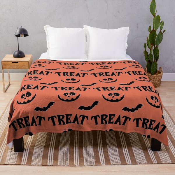 Item preview, Treat - Siblings or Family set - Halloween - trick or treat - Black and orange with a pumpkin face designed and sold by hasbeenz.