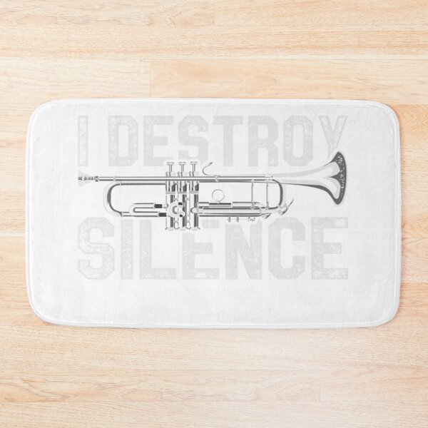 Item preview, Marching Band T-Shirt Musician I Destroy Silence Trumpet Retro Marching Band T-Shirt designed and sold by CreaTeeVityCO.