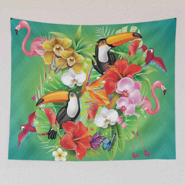 Item preview, Tropical Jungle Exotic Birds designed and sold by mark ashkenazi.