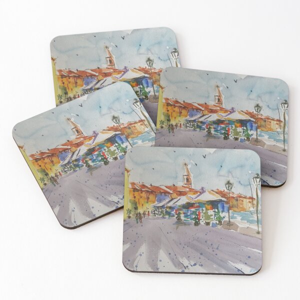 Item preview, Seaside town, Italy landscape - marina designed and sold by DanielaFurini.